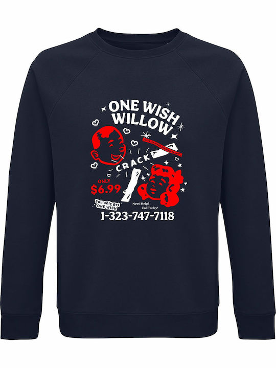 Unisex Bio-Baumwolle Sweatshirt One Wish Willow...