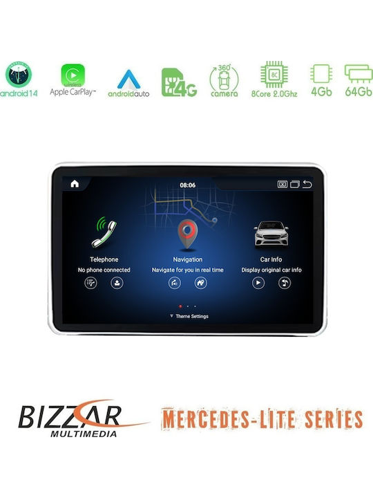 Bizzar Car Audio System for Mercedes-Benz ML / GL Class 2012-2015 Bluetooth USB WiFi GPS Apple CarPlay Android Auto CD with 9" Touch Screen