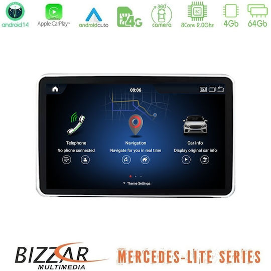 Bizzar Автомобилна Аудио Система за Mercedes-Benz ML / GL Class 2012-2015 (Bluetooth/USB/Вграден Wi-Fi/GPS/Apple CarPlay/Android Auto/CD) с Touch Screen 9"