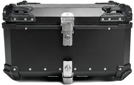 Black One Μπαγκαζιέρα Μοτοσυκλέτας Αλουμινίου 65lt Μαύρη