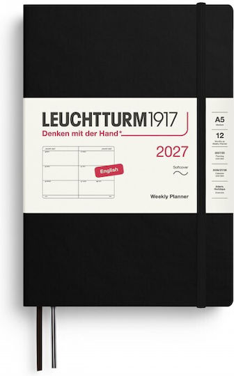 12m Weekly Planner 2027 A5 Softcover Black Leuchtturm 1917 4070292002798