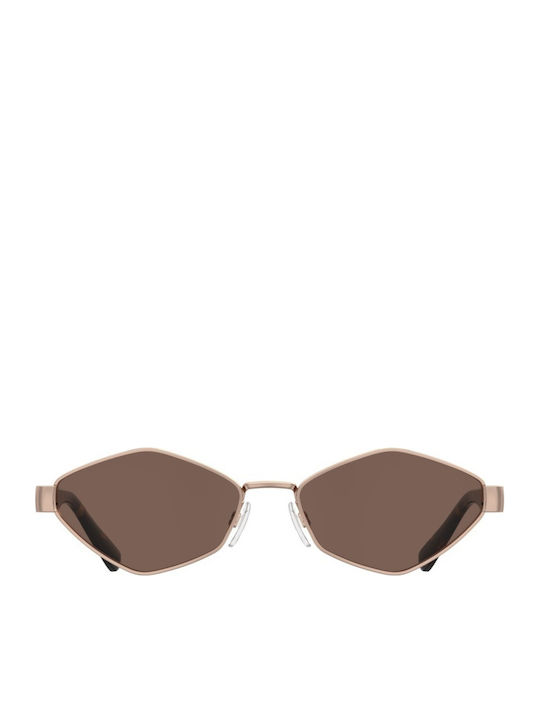 Moschino Damenträger Sonnenbrille mit Rose Gold Metallischer Rahmen mol101/s ddb45 Moschino Damenträger Sonnenbrille mit Rose Gold Metallischer Rahmen mol101/s ddb45