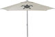 Summer Club Lagoon Beach Umbrella Diameter 2m with UV Protection and Air Duct Silver Beige
