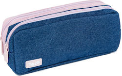 Yolo Blue Cylinder Pencil Case