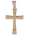 Gold Cross 9K Double Sided Without Chain