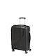 Bartuggi Cabin Hard Black Suitcase Height 56cm