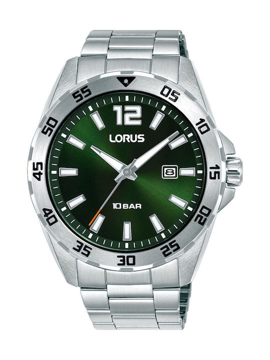 Lorus Sports Men's Battery Watch with Silver Metal Bracelet