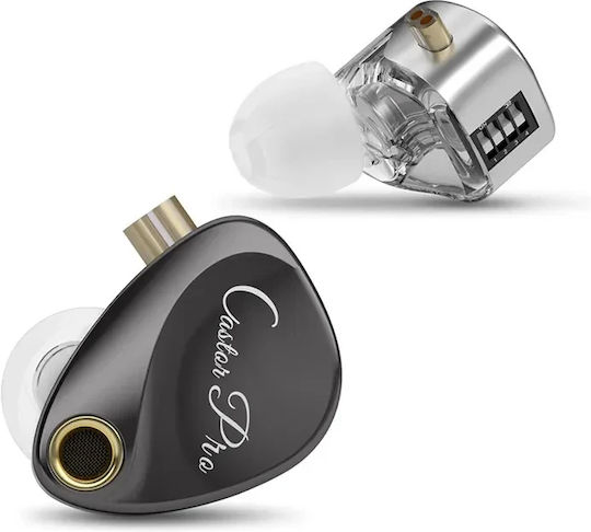 KZ In Ear Castor Pro Gray Mic Bass Up Edition Grey