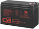 CSB UPCSUABA00C0 UPS Battery with Capacity 9Ah and Voltage 12V