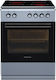 Princess Aragaz 72lt cu Plită Ceramică P60cm Inox