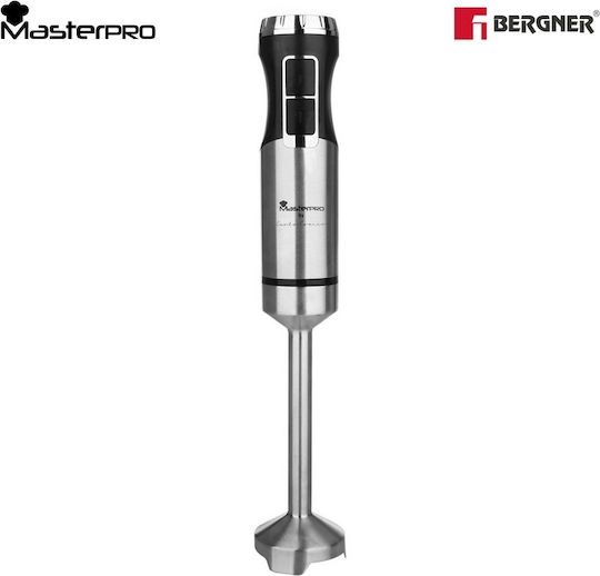 Bergner Masterpro Ръчен блендер с Неръждаема Пръчка 800W Сребрист