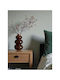 SteweHome Decorative Wooden Brown Vase Y20cm