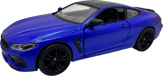 BMW M8 Coupe Albastru Model Metalic Replica Uși Deschise Mecanism Pull-back Fără Cutie Originală