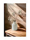 SteweHome Decorative White Concrete Vase
