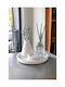 SteweHome Set Decorative White Concrete Vases Y9cm 4 Pieces