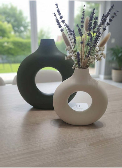 SteweHome Set Decorative Vases Made of Stone Multicolour 20x20xH20cm 2 Pieces