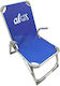 Zanna Toys Alos Aluminium Blue Waterproof Beach Chair