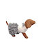 Φόρεμα Σκύλου Woofmoda Λευκό Μπλε Καρό L 42-46-40 Cm