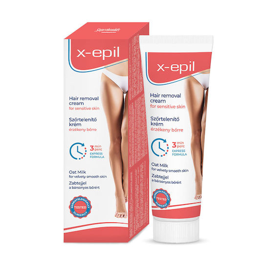 X-Epil Hair Removal Body Cream Sensitive Skin Oat Milk 100gr