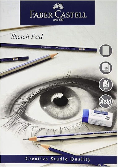 Faber Castell Sketch Pad A4 50 Sheets 100 Gsm