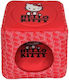 Hello Kitty Katzenbett für Katzen 3 Funktionen Würfel Rotes 40x40 cm