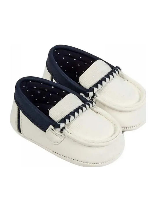 Mayoral Baby Soft-Sole Moccasins White