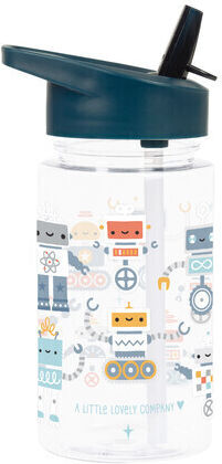 A Little Lovely Company Kids Plastic Water Bottle with Straw Tritan 450ml