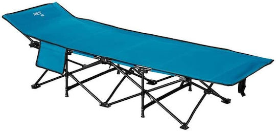Folding Bed/Camp Bed Single Blue