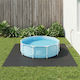 vidaXL Pool Accessories 60x60 cm Black