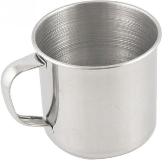 Stainless Steel Mug Handle Zola 450 Ml 9 X 9 Cm Silver