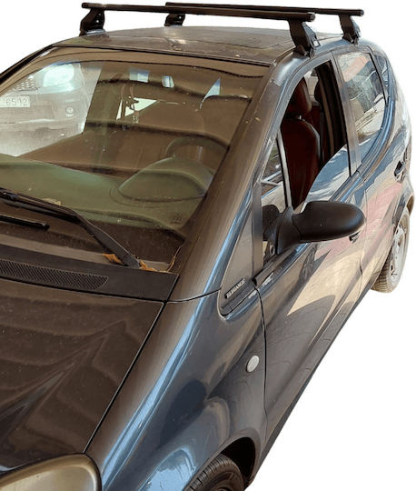 Menabo Aluminum Car Roof Bars Luggage Rack Kit for Mercedes-Benz A Class 1997-2004 Set with Roof Rack Legs MP.MERCEDESW168.03