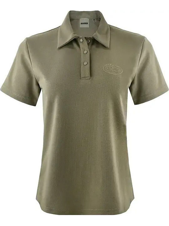 Guess Guess Damen Polo Bluse Beige