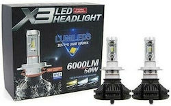 H4 LED Car Lamps 2 Pieces