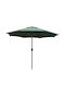 Umbrelă Rotundă Din Aluminiu Verde Φ2.7m