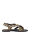 Flache Sandalen Für Damen Braun