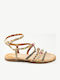 Women's Flat Sandals Beige