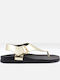 Women's Flat Sandals Gold