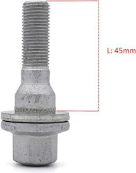 SCC Simple Car Lug Nuts M12x45mm Length