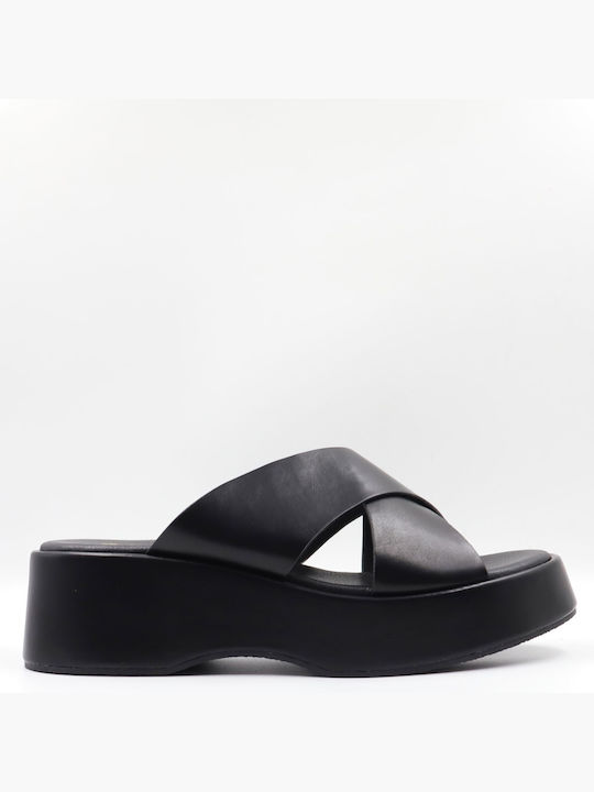 Γυναικεία Σανδάλια Flatforms Μαύρα