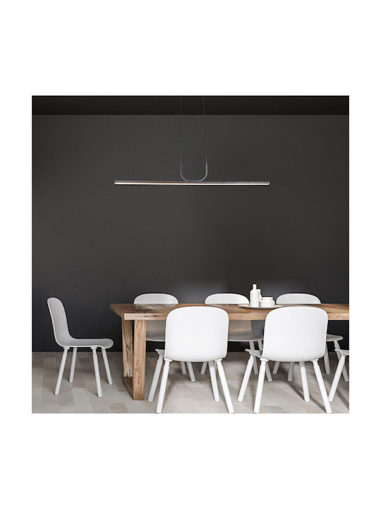 Rabalux Black LED Pendant Ceiling Light with Warm White Light 120cm