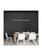 Rabalux Black LED Pendant Ceiling Light with Warm White Light 120cm