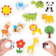 Wooden Eco Magnets Fridge Animals 12 Pcs