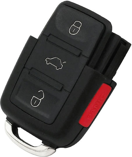 Audi A4/a6 Vw Bora Golf Jetta Passat Κέλυφος Κλειδιού 4 Κουμπιά Χωρίς Κλειδί Akonen 1τμχ