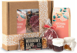 Großmutter's Tag Geschenkbox Großmutter Tee Schokolade Herz Honig Marmelade Großmutter's Tag Geschenkbox Großmutter Tee Schokolade Herz Honig Marmelade