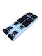 Men's Suspenders Victoria 35mm 4 Clips 63036-631a Blue Bordeaux