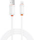 XO USB-A to Lightning Cable Λευκό 1m 3.3.99