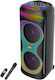 Karaoke Lautsprecher mit Kabelgebundenem Mikrofon und Lichteffekten ZQS12215 160088 Schwarz