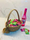 SteweHome Coș Decorativ Din Paie Multicolor 7x15cm
