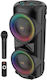 Karaoke-Lautsprecher mit Kabellosem Mikrofon und Lichteffekte ZQS12206 160149 Schwarz