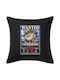 Koupakoupa Koupakoupa Sofa Cushion Lobster Head Wanted Dead Or Alive 100% Cotton Black 50x50cm